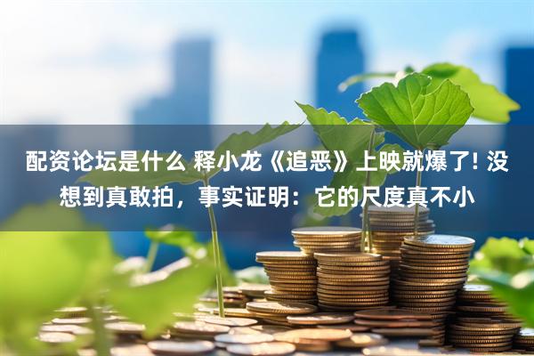 配资论坛是什么 释小龙《追恶》上映就爆了! 没想到真敢拍，事实证明：它的尺度真不小